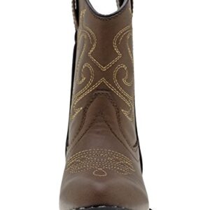 Canyon Trails Kids' Lil Cowboy Pointed Toe Classic Western Boots (Toddler/Little Kid (6 US Toddler, Brown)