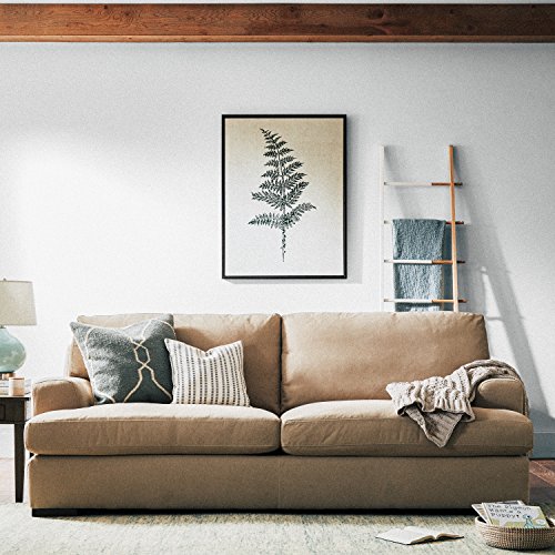 Amazon Brand – Stone & Beam Lauren Down-Filled Oversized Sofa Couch, 89"W, Fawn