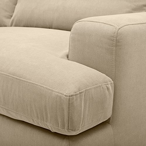 Amazon Brand – Stone & Beam Lauren Down-Filled Oversized Sofa Couch, 89"W, Fawn