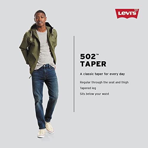 Levi's Men's 502 Taper Fit Jeans (Also Available in Big & Tall), Panda-Advanced Stretch, 36W x 34L