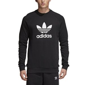 adidas originals trefoil crew sweatshirt black xl