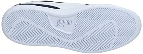 PUMA mens Smash V2 Sneaker, Peacoat/White, 10.5 US