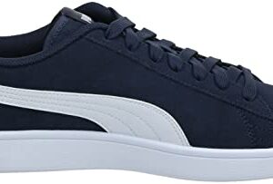 PUMA mens Smash V2 Sneaker, Peacoat/White, 10.5 US