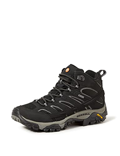 Merrell Men's Moab 2 MID GTX High Rise Hiking Boots, Grey Beluga, 11.5