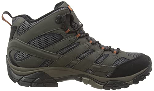 Merrell Men's Moab 2 MID GTX High Rise Hiking Boots, Grey Beluga, 11.5