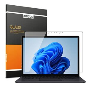 megoo screen protector for surface laptop 5/ laptop 4 13.5 inch,tempered glass/easy installation/ultra clear screen, compatible for microsoft surface laptop 3/2/1