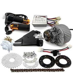 l-faster 450w newest electric bike left drive conversion kit can fit most of common bicycle use spoke sprocket chain drive for city bike(36v twist kit)