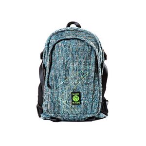 dime bags urban hemp backpack | original hemp backpack for all genders | includes secret pocket & removable airtight poly bag (glass)