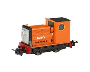 bachmann trains thomas & friends - narrow gauge rusty (diecast construction) - hon30 scale - runs on n scale track, prototypical orange