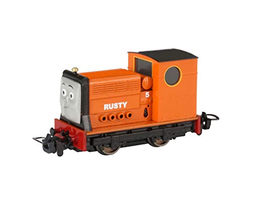 Bachmann Trains Thomas & Friends - Narrow Gauge Rusty (Diecast Construction) - HOn30 Scale - Runs on N Scale Track, Prototypical Orange