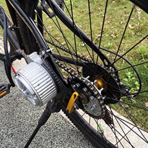 L-faster 250W Electric Conversion Kit for Common Bike Left Chain Drive Customized for Electric Geared Bicycle Derailleur（Twist Kit）