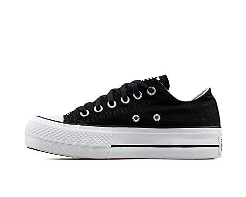 Converse Women's Chuck Taylor All Star Lift Sneakers, Black/White/White, 9 Medium US