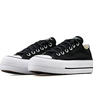 Converse Women's Chuck Taylor All Star Lift Sneakers, Black/White/White, 9 Medium US