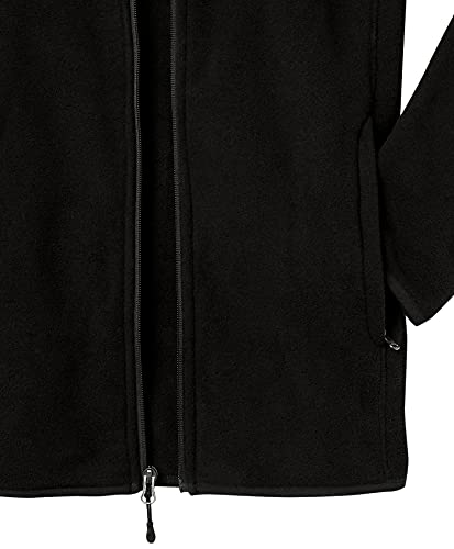 Amazon Essentials Men's Full-Zip Polar Fleece Jacket (Available in Big & Tall), Black, Small