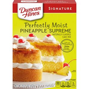 duncan hines signature cake mix, pineapple supreme, 15.25 oz