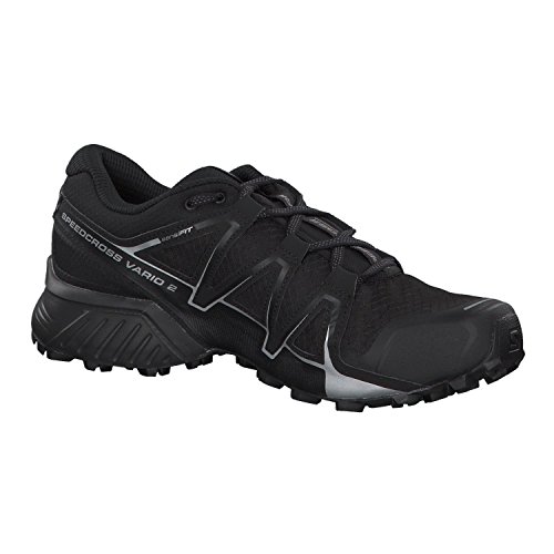 Salomon Men's Speedcross Vario 2 Trail Running Shoe, Black, 9 M US