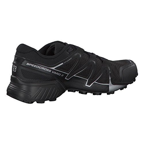 Salomon Men's Speedcross Vario 2 Trail Running Shoe, Black, 9 M US