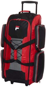 fila 32" large lightweight rolling, red, one size