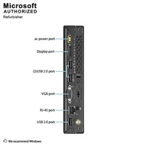 lenovo ThinkCentre M73 Tiny Form Factor Business Desktop Computer, Intel Dual-Core G3220T Processor 2.60 GHz, 8GB RAM, 500GB HDD, WiFi, USB 3.0, VGA, Windows 10 Pro (Renewed)