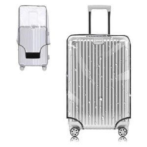 yotako clear pvc suitcase cover protectors 30 inch luggage cover protectors for wheeled suitcase (30''(25.80''h x 20.50''l x 13.00''w))