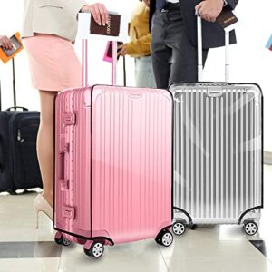 Yotako Clear PVC Suitcase Cover Protectors 30 Inch Luggage Cover Protectors for Wheeled Suitcase (30''(25.80''H x 20.50''L x 13.00''W))