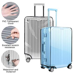 Yotako Clear PVC Suitcase Cover Protectors 30 Inch Luggage Cover Protectors for Wheeled Suitcase (30''(25.80''H x 20.50''L x 13.00''W))