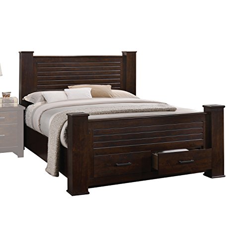 ACME Panang Eastern King Bed w/Storage - 23367EK - Mahogany