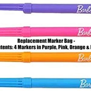 Replacement Markers for Barbie ~ Barbie Airbrush Designer ~ CLD91 ~ Replacement Markers in Purple, Pink, Orange & Blue