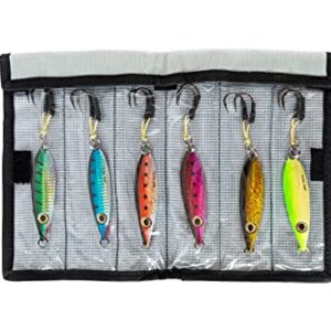 Palomar Flat Fall Jig Slow Pitch Vertical Iron Ocean Lure | MUSTAD Hooks-Owner Rings | Kevlar Assist Cord | 10 Colors-5 Weights | 6-Pack / 2-Pack Bulk Prices | Evolutionary Graphene Paint | US Owned