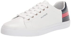 tommy hilfiger women's laddin sneaker, white multi, 9.5