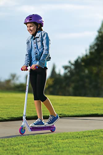 Razor Party Pop Kick Scooter for Kids Ages 6+ - 12 Multi-Color LED Lights, Urethane Wheels, Rear Fender Brake, For Riders up to 143