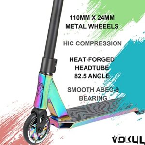 VOKUL K1 Pro Scooters Stunt Scooter Trick Scooter for Boys Intermediate and Beginner Freestyle Scooter for Kids 8 Years and UP,Teens and Adults -Quality Kick Pro Scooter for Boys and Girls (Neo)