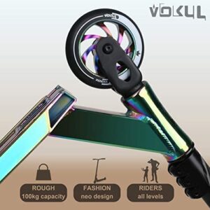 VOKUL K1 Pro Scooters Stunt Scooter Trick Scooter for Boys Intermediate and Beginner Freestyle Scooter for Kids 8 Years and UP,Teens and Adults -Quality Kick Pro Scooter for Boys and Girls (Neo)