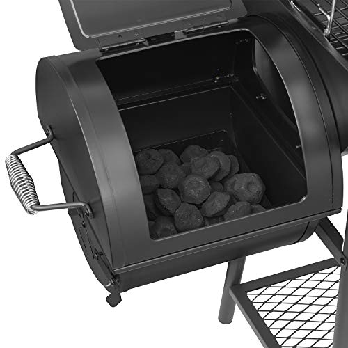 Royal Gourmet CC1830FC Charcoal Grill Offset Smoker (Grill + Cover), Black