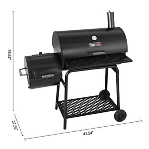 Royal Gourmet CC1830FC Charcoal Grill Offset Smoker (Grill + Cover), Black