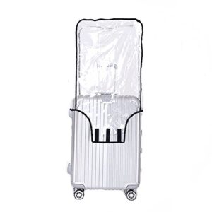 JenKin Luggage Protector Suitcase Cover PVC Waterproof Travel Suitcase Fits Most 20" to 30"(24")