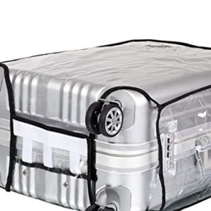 JenKin Luggage Protector Suitcase Cover PVC Waterproof Travel Suitcase Fits Most 20" to 30"(24")