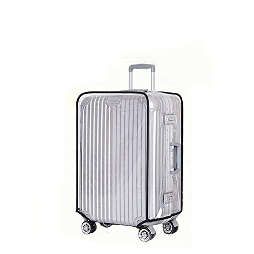 JenKin Luggage Protector Suitcase Cover PVC Waterproof Travel Suitcase Fits Most 20" to 30"(24")