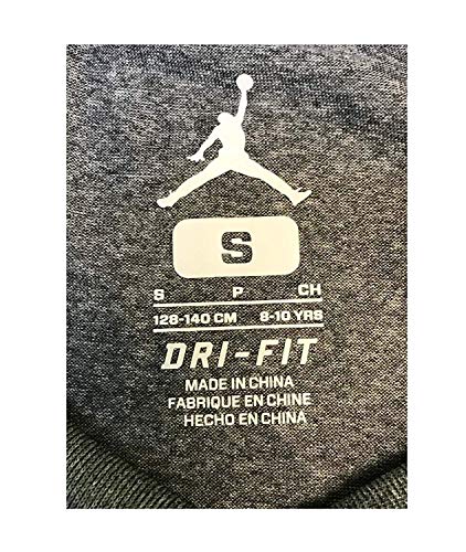 Nike Air Jordan Boys Jumpman Dri-Fit T-Shirt (Medium, Carbon Heather)
