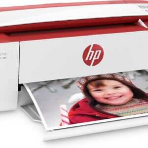 HP DeskJet 3758 All-in-One Printer, Home, Print, Copy, scan, Wireless, Scan to email/PDF; Two-Sided Printing