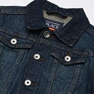 The Children's Place Baby and Toddler Jacket, Dark Stone Denim Single, 18-24MONTH