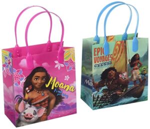 moana and maui epic voyages12 authentic licensed party favor reusable small goodie gift bags 6"