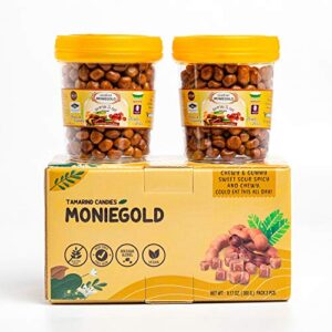 moniegold chewy tamarind candy weight 4.58 ounce. made from fresh sweet & sour & spicy tamarind chewy (pack of 2 )