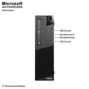 Lenovo ThinkCentre M83 High Performance Business Small Factor Desktop Computer, Intel Core i5-4570 3.2GHz, 8GB RAM, 500GB HDD, WiFi, Windows 10 Professional (Renewed)