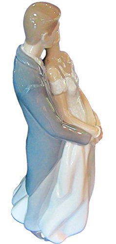 Nao figurine by Lladro 02001713 Unforgettable day 1713- Beautiful porcelain statue -Bride with a long dress and Groom, Kissing Couple, Nice, Elegant, Romantic ,Wedding gift collectibles new