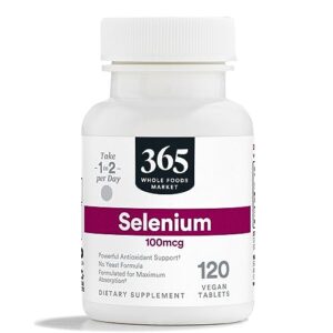 365 by whole foods market, selenium 100mcg, 120 tablets