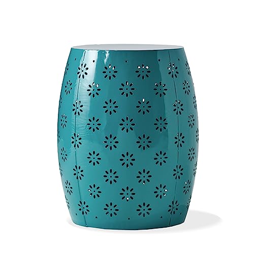 Christopher Knight Home Soleil Outdoor 15" Iron Side Table, Teal