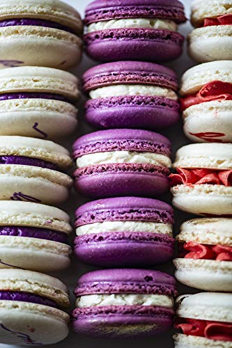 French Macaron Baking Mix With Swiss Buttercream Filling. Baker's Choice Single Step Formulation. Gluten Free. Makes 48 shells.