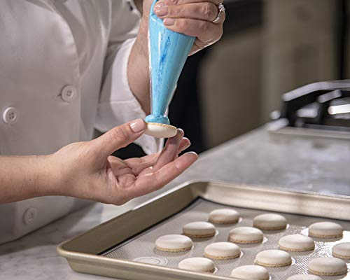 French Macaron Baking Mix With Swiss Buttercream Filling. Baker's Choice Single Step Formulation. Gluten Free. Makes 48 shells.