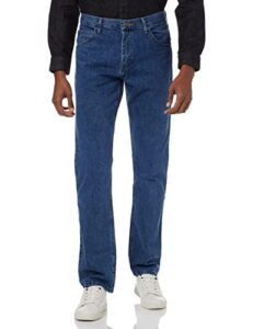 wrangler authentics men's classic straight fit jean, pacific haze, 36w x 30l
